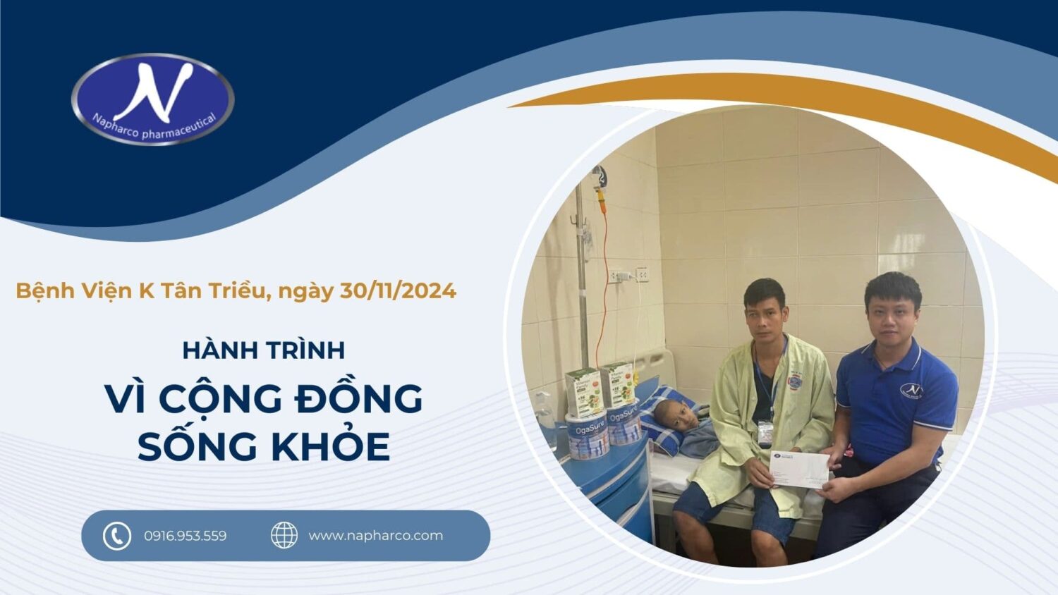 Napharco - Hành trình lan tỏa yêu thương và thắp sáng hy vọng tại Bệnh viện K - Tân Triều